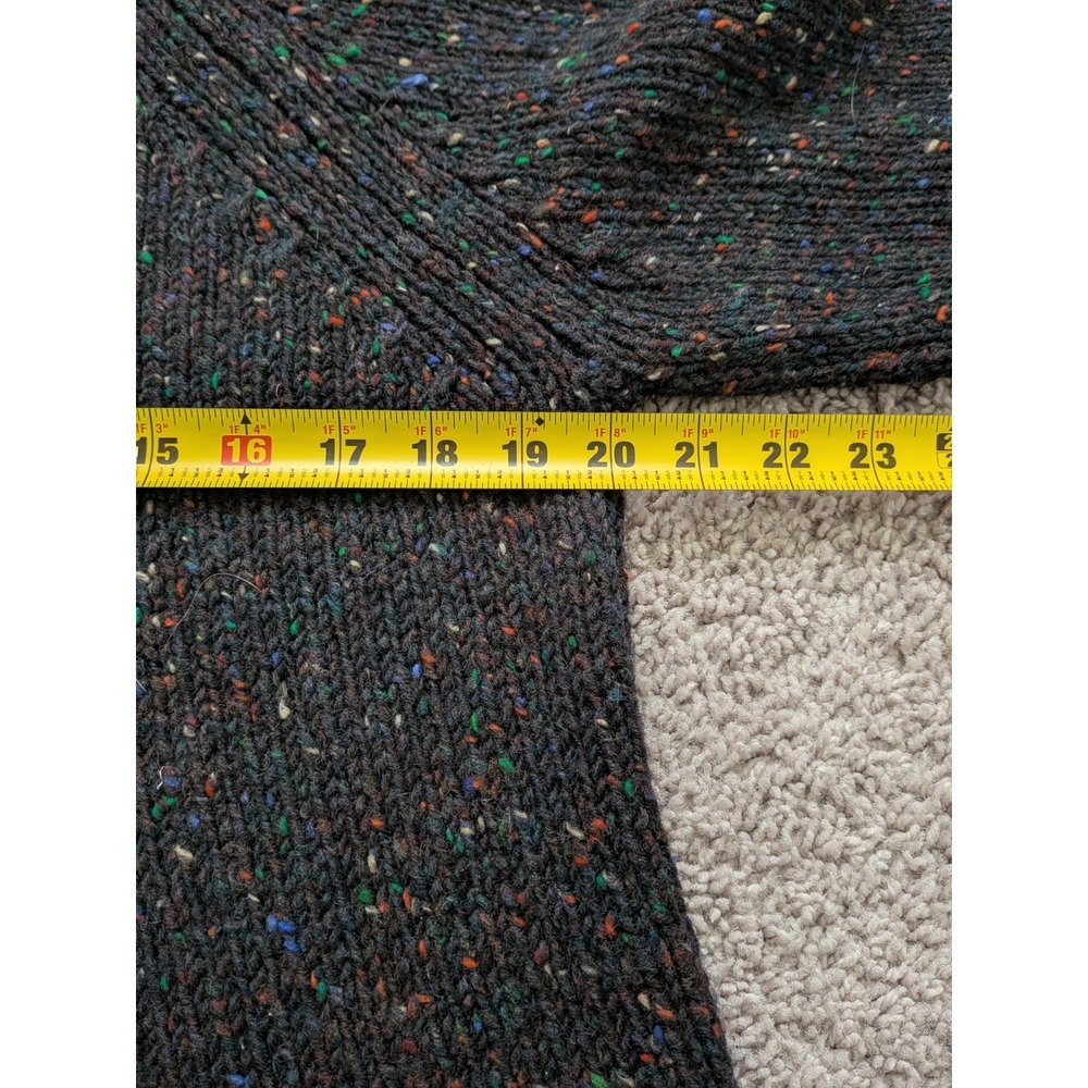 Toast Orla Donegal Wool Sweater Size Medium Gray Flecked Jumper Knit EUC - Picture 6 of 6